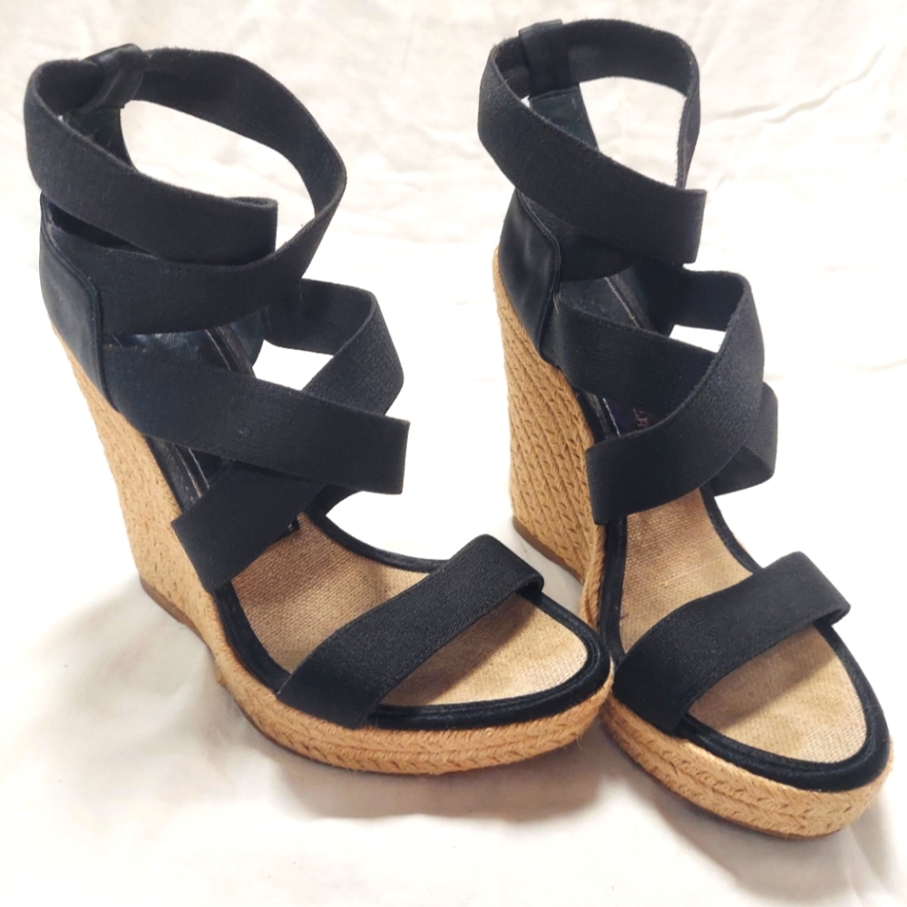Vince Camuto jute wedge Strappy heels